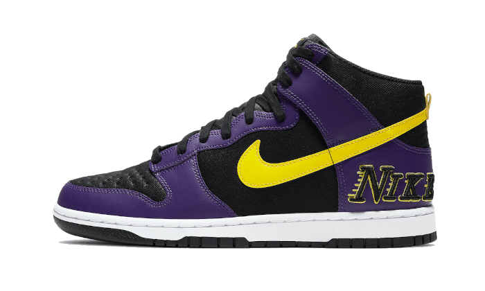 Nike Dunk High EMB Lakers - DH0642-001