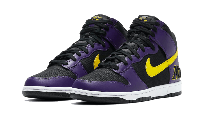 Nike Dunk High EMB Lakers - DH0642-001