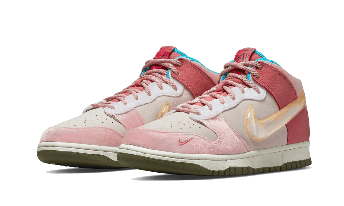 Nike Dunk Mid Social Status Free Lunch Strawberry Milk - DJ1173-600