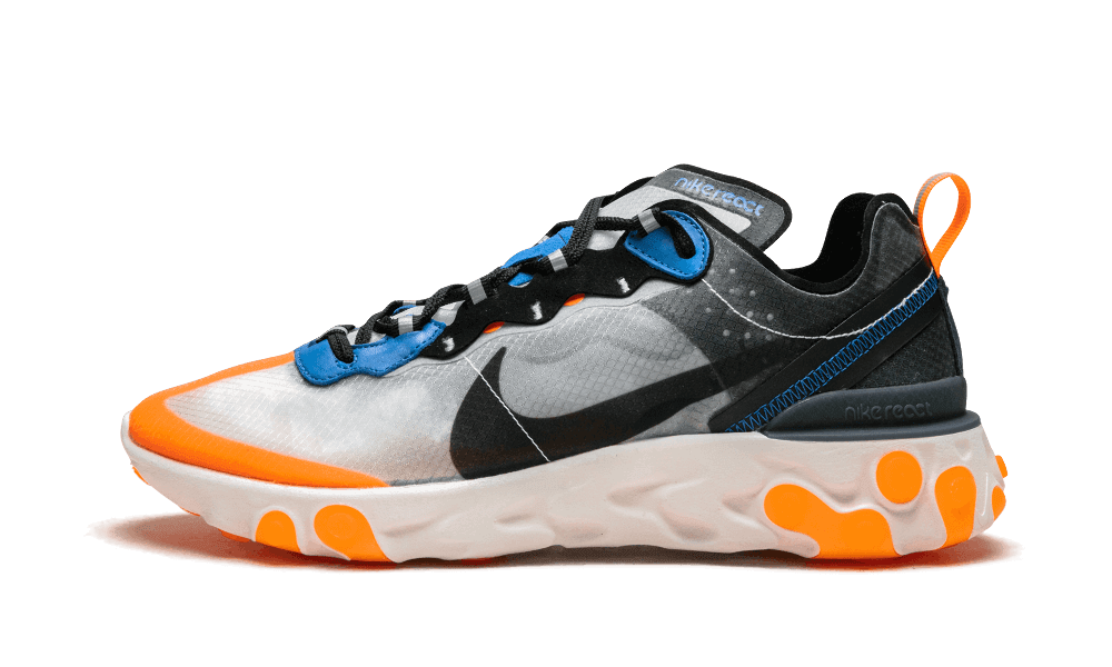 Nike React Element 87 Thunder Blue Orange - AQ1090-004