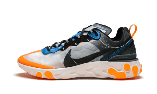 Nike React Element 87 Thunder Blue Orange - AQ1090-004