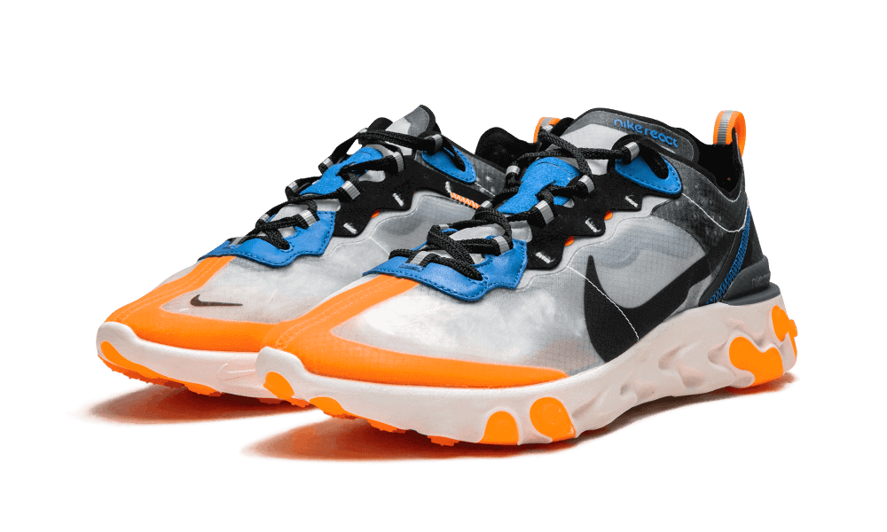 Nike React Element 87 Thunder Blue Orange - AQ1090-004