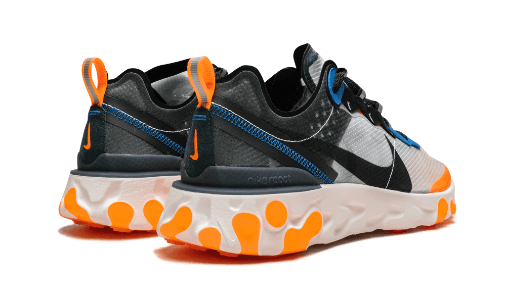 Nike React Element 87 Thunder Blue Orange - AQ1090-004