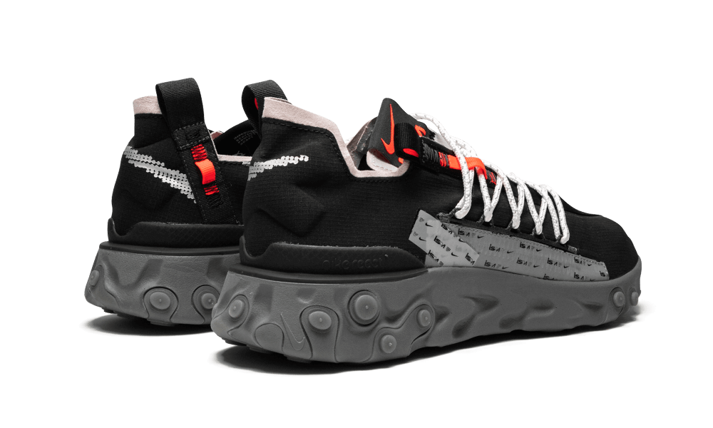 Nike React Low WR ISPA Black Metallic Silver - AR8555-001