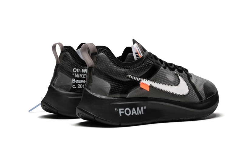 Nike Zoom Fly Off-White Black Silver - AJ4588-001 